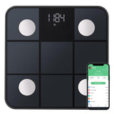 1 x RAW Customer Returns Body fat scale, personal scale, scale for people with body fat and muscle mass 15 body data body scale with body fat analysis, digital personal scale test winner, smart scale with APP, large display - RRP €20.99