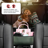 1 x RAW Customer Returns Car organizer between front seats, multifunctional storage bag for car seats, car seat organizer pet children barrier car back seat organizer removable barrier car net bag, green - RRP €16.82