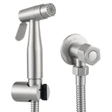 1 x RAW Customer Returns CIENCIA bidet hand shower for toilet sprayer stainless steel sprayer Shattaf complete bidet set for toilet, WS024AF6 - RRP €38.9