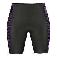 1 x RAW Customer Returns Women Cycling Shorts 3D Gel Padded Summer Bicycle Riding Road Bike Ladies Shorts as3, alpha, m, regular, regular, black-purple  - RRP €20.16