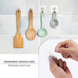 12 x Brand New FAEFTY 10 Pieces Adhesive Wall Hook, Transparent Bathroom Towel Hook - RRP €244.8