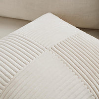 1 x RAW Customer Returns FDTERN Set of 2 Boho Corduroy Velvet Cushion Covers 45 x 45 cm Cream Beige Plain Fluffy Cushion Covers Cushion Cover Sofa Cushion Decorative Cushion Decoration for Sofa Bedroom Living Room Balcony - RRP €18.14