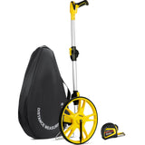 1 x RAW Customer Returns AIRAJ distance measuring wheel 99999.9 meters, foldable measuring wheel with tape measure and storage bag, measuring wheel meter counter for precise measurement of lines, areas 10-3  - RRP €37.86