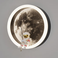 1 x RAW Customer Returns GHiycotdl wall light for children s room, update 12W astronaut wall lamp inside, children s girl boy children s room wall light for children s room bedroom living room 20 cm warm light  - RRP €43.36