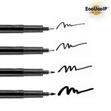 3 x RAW Customer Returns EooUooIP Hand Lettering Pens, Refillable Brush Marker Pens Black Set - 4 Size Soft Head Calligraphy Set for Artists and Beginners Pack of 6 - RRP €50.73