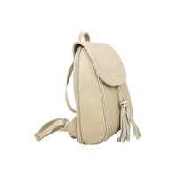 1 x RAW Customer Returns Cheval Firenze Bellatrix Backpack, Genuine Leather Made in Italy Beige  - RRP €78.48