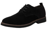 1 x RAW Customer Returns Dadawen Men s Suede City Shoes, Black - Black - Size 42 EU - RRP €60.0