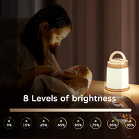 1 x RAW Customer Returns One Fire Night Light Children, 10 Colors LED Baby Nursing Light, Rechargeable Bedside Lamp Touch Dimmable with Battery, Small Lamp Battery Operated, Night Light Children s Room Baby Room Remote Control - RRP €16.82