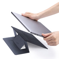 1 x RAW Customer Returns MOFT Invisible Slim Laptop Stand, Instant On Off, Adjustable Golden Viewing Angles, Compatible with Laptops up to 17 Inches - RRP €35.28