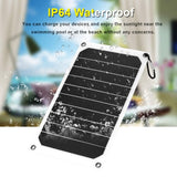 1 x RAW Customer Returns DEWIN Solar Panel, Portable 10W Outdoor IP64 Waterproof Solar Panel Mobile Power Charger 5V USB Output - RRP €19.87