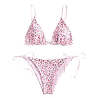 1 x RAW Customer Returns ZAFUL Women s Sexy Triangle Bikini Set with Thin Triangle Straps - RRP €36.29