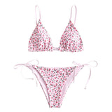 1 x RAW Customer Returns ZAFUL Women s Sexy Triangle Bikini Set with Thin Triangle Straps - RRP €36.29