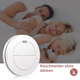 14 x RAW Customer Returns Safeliveo smoke detector set of 5 without flashing LED, with 10 year battery, mute function, 85 dB photoelectric smoke detector with adhesive pads, standalone flat fire detector for fire protection at home - RRP €1095.5