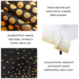 20 x Brand New Birthday tablecloth, party tablecloth, rectangle tablecloth, disposable tablecloth, rectangular tablecloth, 274 x 137 cm, rectangular tablecloths with gold dots for parties, birthdays, weddings - RRP €408.0