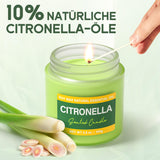 1 x RAW Customer Returns Citronella candle outdoor 20 hours burning time Citronella scented candle in a glass set of 2 Natural lemongrass citronella oil For garden, camping, travel more. - RRP €8.84