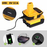 1 x RAW Customer Returns EID Battery Adapter DM18D DCA1820 with USB for Dewalt 20V 18V for Milwaukee M18 18V Lithium Battery DCB204 DCB206 Convert for Dewalt 18V 20V NiCad NiMh Battery Tools DC9096 DW9096 - RRP €22.99