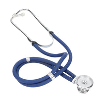 1 x RAW Customer Returns Stethoscope, Professional Dual Head Acoustica Stethoscope, Cardiac Monitoring Stethoscope with Storage Bag for Professional and Home Use, Dark Blue Tube - RRP €23.22