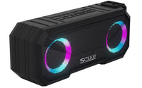 1 x RAW Customer Returns SCIJOY Powerful Bluetooth Speaker with Radio, 30 W Portable Speaker with LED Light, IPX7 Waterproof, Support TF Card USB Memory and 30 H Music Playback - RRP €35.69