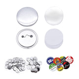 1 x RAW Customer Returns Set of 200 DIY Pins Buttons Design a Badge, Make Your Own Buttons, Button Set with Pin, for Handicrafts and Craft Activities 58mm 2.25inch  - RRP €49.74