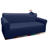 1 x RAW Customer Returns Granbest Thick Sofa Cover Stretch Sofa Covers Non-Slip Sofa Cover, Furniture Protector Navy Blue, 3 Seater  - RRP €41.74