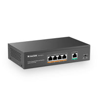 1 x RAW Customer Returns MokerLink 5 Port Gigabit POE Switch, with 4 Port POE 1000Mbps, 78W IEEE802.3af at, Unmanaged Plug and Play, Stabiler Metal, L fterlos - RRP €36.85