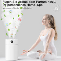 1 x RAW Customer Returns Humidifier Bedroom 36H Double Spray with LED Screen, 23dB Quiet Humidifier, Room Humidifier with 7 Colors Light 10 Filters, 1.8L Room Humidifier for Children s Room Baby, Aroma Diffuser 40  - RRP €30.25