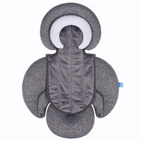 1 x RAW Customer Returns INFANZIA 2-in-1 Baby Seat Reducer Universal for all strollers, baby carriers and car seats for newborns and toddlers, extra soft, ideal for all seasons, gray - RRP €21.17