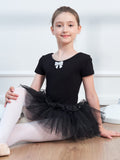 2 x Brand New Kefiyis Girls Classical Dance Tutu Dance Dress Cotton Short Sleeve Children s Dance Leotard - RRP €45.6