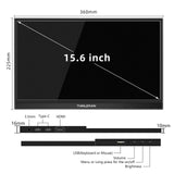 1 x RAW Customer Returns Thinlerain 15 inch Portable Touchscreen Monitor USB C 1920 x 1080p IPS Screen Portable Monitor HDMI Extended Monitor for PC Windows 7 8 10 Computer - RRP €149.99