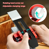 1 x RAW Customer Returns N S Juvyig Grinding Aid Chisel Honing Guide - Tool Woodworking Whetstone Adjustable Angle Knife Sharpener for Chisels and Planes 0-6.5 cm Red  - RRP €35.99