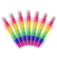 1 x RAW Customer Returns NLR FUN 6 Colors 7 Stackable Highlighter for Kids in Rainbow Colors, Assorted Neon Colors Fluorescent Markers - RRP €9.99