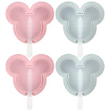 1 x Brand New Mickey ice cream molds, Minnie ice cream molds, Mickey ice cream molds popsicles, Minnie silicone molds, Ubephant 4 pcs DIY ice cream molds silicone mini ice cream mold ice cream molds children reusable - RRP €12.1