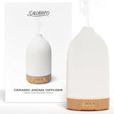 1 x RAW Customer Returns SALUBRITO 500ML Aroma Diffuser for Essential Oils, Metal Ultrasonic Humidifier Fragrance Oil Diffuser with 7 Color Light, Aromatherapy Diffuser for Fragrance Oils, BPA Free and Automatic Shut-Off - RRP €36.25