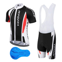 1 x RAW Customer Returns JEPOZRA Cycling Clothing Men MTB Bike Cycling Jersey Road Bicycle Short Sleeves Clothing Quick Dry Breathable Shirt 4D Cushion Bib Shorts - RRP €34.99