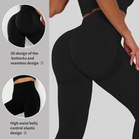 1 x RAW Customer Returns Merlvida Scrunch Butt Sports Leggings Women s High Waist Seamless Push Up Leggings Opaque Boom Booty Leggings Sports Pants with Tummy Control Slim Sports Leggings Gym Leggings Pants A01 - Black Size L - RRP €21.17