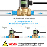 1 x RAW Customer Returns Heschen Brass Electric Solenoid Valve, 2W-200-20J, 3 4 inch, AC220V, Direct Action Water Air, Normally Closed, Replacement Valve - RRP €30.74