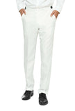 1 x RAW Customer Returns OFFSTREAM Plain Colored Suits for Men Costumes Include Jacket Pants and Tie, XXL, Plain White - RRP €49.95