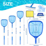 1 x RAW Customer Returns TUIBEIDAMAI pool net with telescopic pole 85-125cm long, pond net fine mesh, pool cleaning set, pool bottom net, pool leaf net, for swimming pool, pond, algae Bestway pool, paddling pool - RRP €15.12