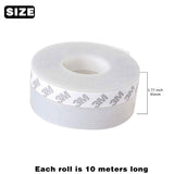 2 x RAW Customer Returns Door sealing tape self-adhesive, 4.5 10M transparent silicone sealing tape, multifunctional silicone strip self-adhesive, draught excluder soundproof for door, window - RRP €17.84