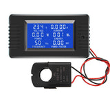 1 x RAW Customer Returns DollaTek AC 80-260V 100A Current Voltage Amperage Power Energy Panel Meter LCD Digital Display Ammeter Voltmeter Multimeter with Open Ta - RRP €20.64