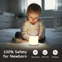 1 x RAW Customer Returns One Fire Night Light Children, 10 Colors LED Baby Nursing Light, Rechargeable Bedside Lamp Touch Dimmable with Battery, Small Lamp Battery Operated, Night Light Children s Room Baby Room Remote Control - RRP €16.63