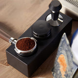 1 x RAW Customer Returns Ezebesta 54mm-58mm Tamper Station Black Tamping Stand Pressing Station for Portafilter, Tamper, Coffee Leveler Espresso Coffee Machine Barista Accessories - RRP €22.13