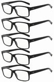 1 x RAW Customer Returns Eyekepper Pack of 5 Spring Hinges Vintage Men s Reading Glasses in Black - RRP €22.07