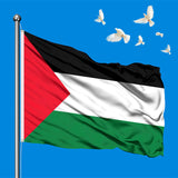 1 x RAW Customer Returns Palestine Flag 90 x 150 cm, Palestine Flag Polyester, Palestinian Flag, Flag Palestine, Palestine Flag Large - RRP €7.04