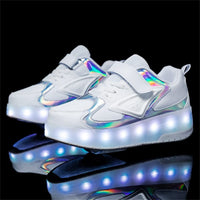 1 x RAW Customer Returns Boy Girl Shoes Children s Shoes with Wheels LED Luminous Shoes Outdoor Sports Shoes Flashing Shoes Skateboarding Shoes Sneakers Birthdays, Holidays - RRP €53.44