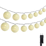 1 x RAW Customer Returns DeepDream Cotton Ball Fairy Lights, 5m 20 LED Ball Fairy Lights Indoor Fairy Lights Cotton Ball Fairy Lights with Plug for Children s Room, Bedroom, Wedding, Party, Festival Warm White  - RRP €18.14