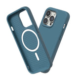 1 x RAW Customer Returns RhinoShield Case compatible with iPhone 14 Pro SolidSuit - MagSafe compatible - Shock-absorbing slim protective case with premium finish - 3.5 meter drop protection - Azure blue - RRP €43.62