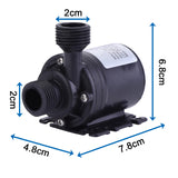 1 x RAW Customer Returns HSEAMALL Brushless Submersible Mini Water Pump DC 12V Amphibious Pump 800L H 5M for Garden Pond Aquarium Solar Fountain Pool - RRP €17.14