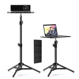 1 x RAW Customer Returns Projector stand, LEORFI laptop tripod portable, projector stand, multifunctional camera floor stand, adjustable height from 45 cm to 115 cm with folding slat, 10KG load capacity, for outdoor films, work - RRP €35.4