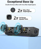 1 x RAW Customer Returns Inwa PC speakers, Bluetooth soundbar, FM radio, 3 types of connection BT 3.5mm AUX USB stick , RGB closing 4 modes, TWS, indoor outdoor 20W, RGB  - RRP €49.99